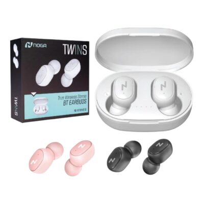 Auriculares Ear Buds Noga Bluetooth Tw33 True Wireles Color Rosa