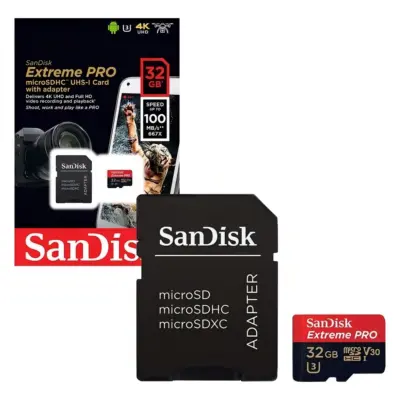 Memoria Sandisk Extreme Pro 32gb V30 3 4k UHD
