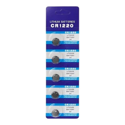Pilas Botón CR1220 3V Pack Blister 5 unidades