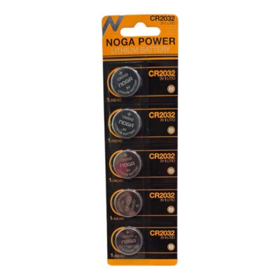 Pilas Botón CR2032 3V Pack Blister 5 unidades Noga