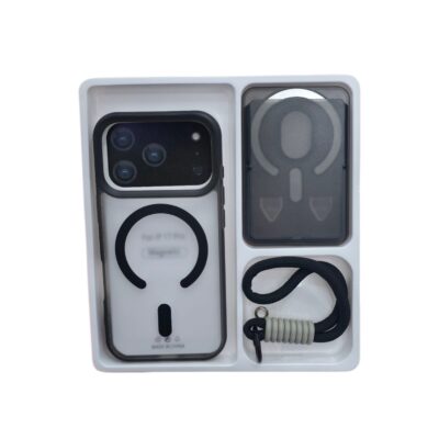 Funda iPhone 17pro Con Correa/Tarjetero Magnético
