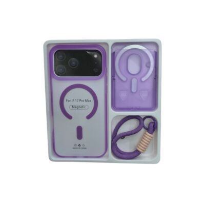 Funda iPhone 17proMax Con Correa/Tarjetero Magnético