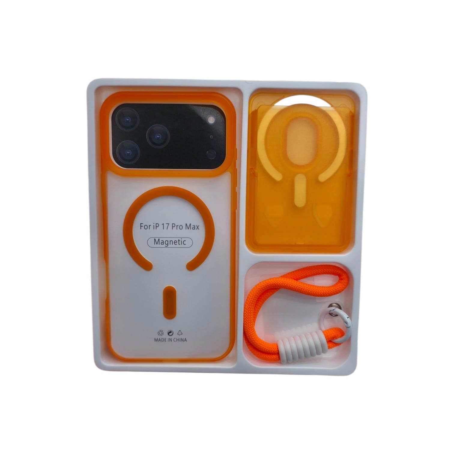 Funda iPhone 17proMax Con Correa/Tarjetero Magnético - Imagen 2