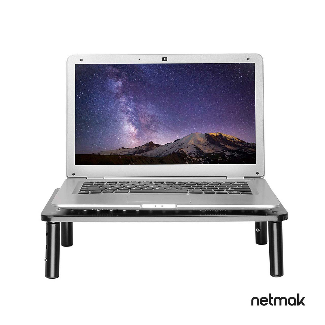 Soporte elevador Monitor/Laptop - Metalico - 3 Niveles de altura NM-ST20 - Imagen 4