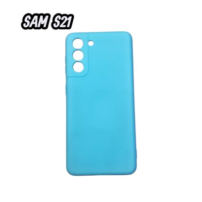 FUNDA SILICONA PARA SAMSUNG S21 VARIOS COLORES