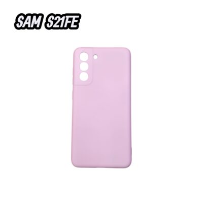 FUNDA SILICONA PARA SAMSUNG S21FE VARIOS COLORES