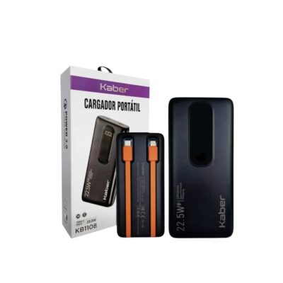 Cargador Portátil 30000mAH Kaber Carga Rápido