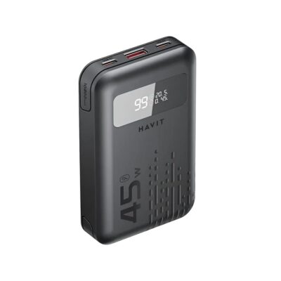 Cargador Portatil 10200 mah 45w Havit Color Negro