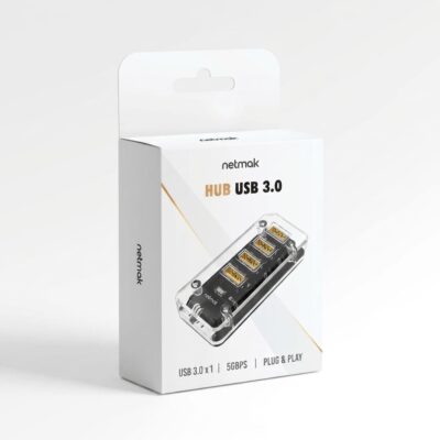 HUB USB a 3 puertos USB2.0 + 1 USB 3.0 NM-AC12