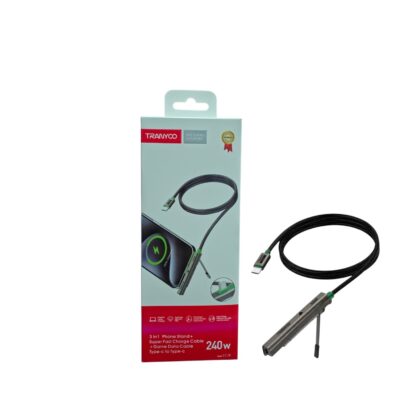 Cable Tipo C A Tipo C Carga Rápida Soporte Plegable 240w